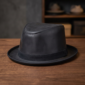 Genuine Leather Cowboy Hat Custom Branded Equestrian Style Leather <b>Cap</b> Adults Unisex Fashion Premium Quality Travel Beach - Product Image 1