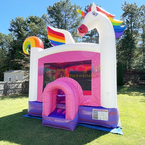 Castillo hinchable de unicornio para ninos commercial <b>inflatable</b> unicorn bounce <b>house</b> for kids - Product Image 1