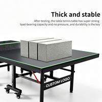 Table de ping-pong pliante professionnelle d'intérieur, portable, en acier, MAIGEDUN LX-26S, Shandong, 18 mm, 92 kg, vente en gros d'usine, pas cher