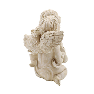 Statua di Angelo in Resina Bianca Stile Vintage Europeo, Angelo Bambino in Stile Americano per Decorazioni e Oggetti Scenografici Natalizi - Product Image 4