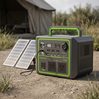 Station d'alimentation portable 600W 336Wh à onde sinusoïdale pure LiFePO4, recharge solaire, pour la maison et les situations d'urgence (usine)