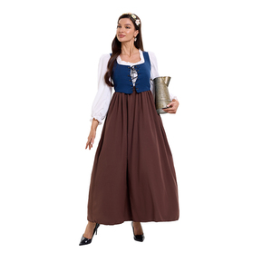 Vestido de corte <span class=keywords><strong>disfraz</strong></span> Cosplay Medieval Retro <span class=keywords><strong>Sexy</strong></span> <span class=keywords><strong>disfraz</strong></span> de sirvienta ropa granja período Colonial película <span class=keywords><strong>disfraz</strong></span> Mujer - Product Image 3