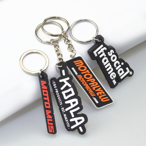 Custom Logo 2D 3D PVC Keychain Designer-Made Silicone Cartoon Shape Soft Rubber Carabiner for Promotions