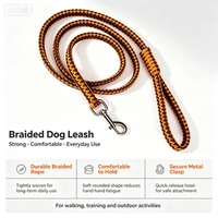 Laisse pour chien tressée à la main, durable, pour la randonnée, l'entraînement et les voyages en extérieur – Indispensable