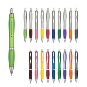 Best Bulk Office ABS Plastic <b>Pen</b> With Promotional Printing Personalized Customized Logo Click Ballpoint Soft Grip for Gift - Product Image 2