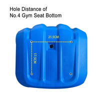 Vente en gros de chaises creuses sur pied en plastique avec dossier central tribune buts de football pour stade sièges de gymnastique en plein air