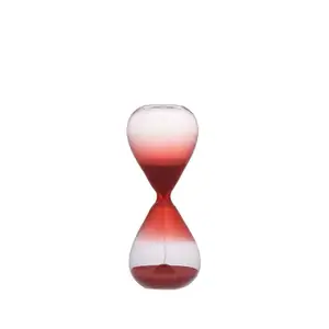 Kleine rot gefärbte Glas-Timer beliebt in Geschenk-Souvenir-Läden Kinder studie Spielzeug Mini-Größe Sanduhr Sanduhr