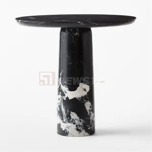 Custom Designs marble coffee table luxury round natural side table dining room furniture marble dining table