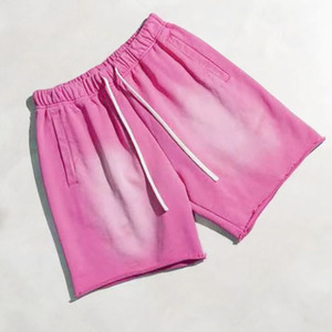 Pantaloncini da spiaggia estivi in stile Casual da uomo all'ingrosso Shorts larghi e lavati con acido da uomo - Product Image 1