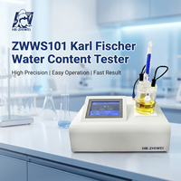 Analizador de Humedad Karl Fischer ZWWS101C, Titulación Coulométrica, Contenido de Agua en Aceite, Aparato de Prueba con 1 Año de Garantía, OEM/ODM