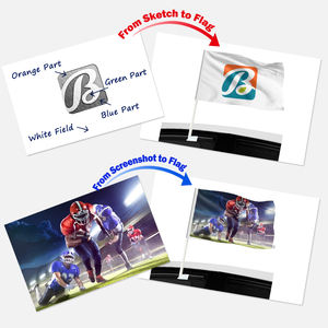 Marquage personnalisé drapeaux de golf 30x45cm drapeaux numériques bannières 12x18 pouces <span class=keywords><strong>200D</strong></span> drapeaux de golf double face - Product Image 5