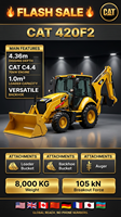 Backhoe Loader Murah CAT 420F 420 Loader Caterpillar Cat 420f2 416f2 428f2 432f2 Kaki Tipe H