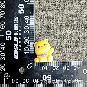 Cute Cartoon <b>Cat</b> Doll Plastic Resin DIY Desktop Ornament Car Decoration <b>Backpack</b> Pendant Mixed Color Random Style - Product Image 5