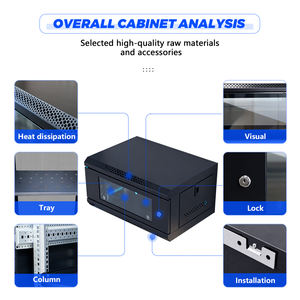 Gabinete de Servidor de Metal de Acero Personalizado de 4U 6U 9U 42U, <span class=keywords><strong>Rack</strong></span> de Red de Montaje en Pared de 19 Pulgadas, Dispositivo de CCTV, DVR, <span class=keywords><strong>Rack</strong></span> para Centros de Datos de Red - Product Image 4