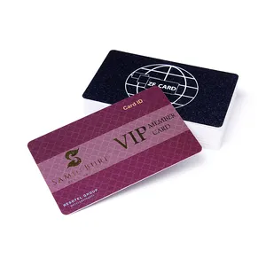 Kartu Bisnis Cetak Mewah Kartu VIP Keanggotaan Plastik PVC Tahan Air dengan Logo Kustom