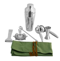 Kit de Barman Personnalisable 7 Pièces en Acier Inoxydable, Shakers à Martini, Ensemble de Cocktails Moderne Écologique 600ml – Vente Directe Usine