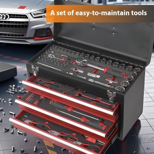 Hi-Spec Chuyên Nghiệp Ngăn Kéo Loại 112Pcs Đa Chức Năng Tự Động Hộ Gia Đình Sửa Chữa Công Cụ Thiết Lập Carbon Thép Tay-Powered OEM Tùy Chỉnh - Product Image 5