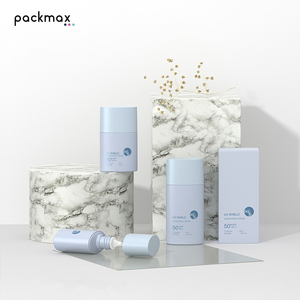 Factory stock 30ml primer <b>squeeze</b> tube and 50ml sunscreen <b>bottle</b> with white screw cap, travel portable - Product Image 6