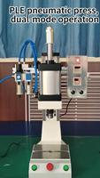 Presse pneumatique 8KN à double commande manuelle, machine de poinçonnage métallique avec roulement de pression, outil de découpe pneumatique