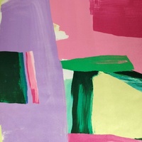 50/75 extensible forgé mousseline de soie impression Polyester 98% Spandex 2% Textile de maison abstrait motif géométrique anti-moisissure Tricot