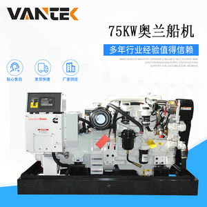 เครื่องกำเนิดไฟฟ้าดีเซล Jiangsu Wantai 75 กิโลวัตต์ 230/400 โวลต์ 60 เฮิรตซ์ ระบบควบคุมแรงดันไฟฟ้าอัตโนมัติ สำหรับใช้งานทางทะเล - Product Image 2