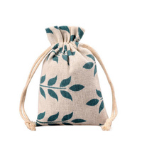 Sac décontracté à cordon, pochette en tissu, en toile, avec cordon coulissant, pour cadeau