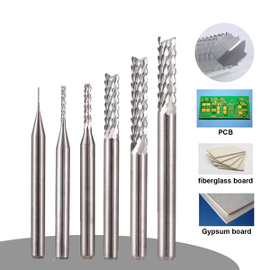 Rắn Carbide Ngô End Mill phay Cutter khắc <span class=keywords><strong>Router</strong></span> <span class=keywords><strong>bits</strong></span> PCB 3.175 4 6 8 10 12 14 cho gỗ nhựa - Product Image 2