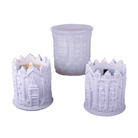 Cylindre exquis britannique Elizabeth Tower & Big Ben graphique bricolage Silicone ciment résine plâtre fleur Pot Pot Vase moule