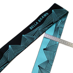 Nhà Sản Xuất Cung Cấp Biểu Tượng Tùy Chỉnh <span class=keywords><strong>Jacquard</strong></span> 8Cm Rộng Ban Nhạc Đàn Hồi Cho Tập Thể Dục Chất Lượng Cao <span class=keywords><strong>Webbing</strong></span> - Product Image 2