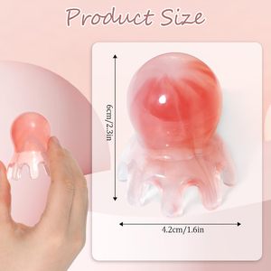 หวีนวดศีรษะสีชมพู เครื่องมือกดจุดบรรเทาอาการปวดหัว คลายความเครียด นวดผ่อนคลาย บรรเทาความตึงเครียด  รับทำโลโก้ตามสั่ง - Product Image 2