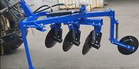 Charrue à disques réversible pour tracteur, travail du sol dur, champ sec, 3, 4, 5, 6 disques, 50-100 CV