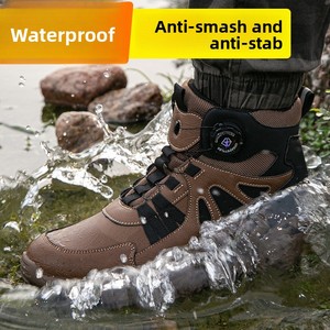 <b>Work</b> Safety <b>Shoes</b> Steel Toe Cap Smash-proof Puncture-proof Sports Outdoor Mountaineering Wear-resistant <b>Men's</b> Winter Steel Boots - Product Image 5