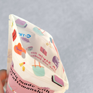 定制印刷塑料拉链<span class=keywords><strong>3</strong></span>侧密封可重新密封数据线USB电缆配件手机壳包装聚酯薄膜包 - Product Image 3