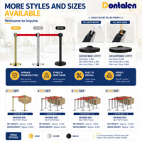 Poteau de guidage télescopique en acier inoxydable pour files d'attente, barrière de gestion de foule pour hôtels, aéroports, banques, avec logo personnalisé