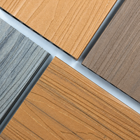Dalles de terrasse en composite WPC co-extrudé de style européen pour jardin extérieur, nouvelle technologie, imitation teck, antidérapantes et imperméables