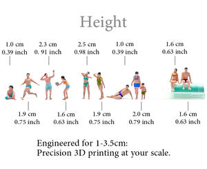 IOTA 2個樹脂ミニアクションフィギュアセット新しい幸せな夏の時間恋人コレクションボックス包装エンターテインメント - Product Image 2