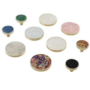 Furniture Handle And <b>Knob</b> Round Zinc Alloy Minimalist Cabinet Wardrobe <b>Door</b> Handles Durable - Product Image 5