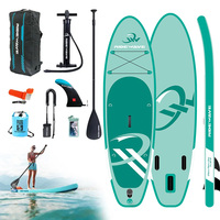 Planche de paddle gonflable Ridewave Factory Wholesale Drop Stitch pour la pêche, planche de paddle gonflable à pédales, planche de paddle gonflable SUP