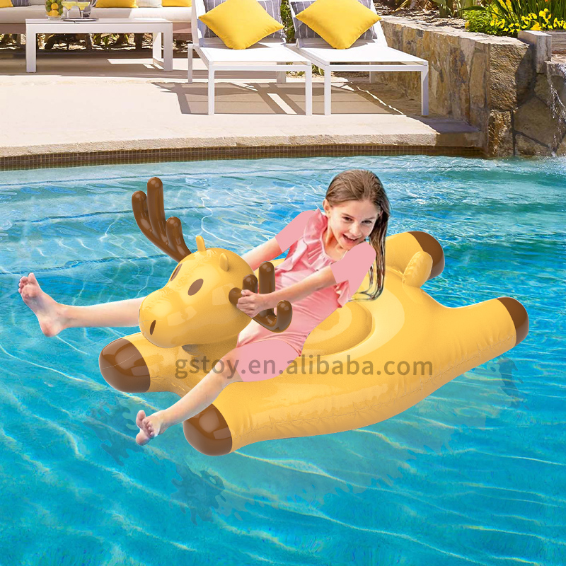 Flotador Infantil De Animales Para Piscina | Diseños De Dinosaurio, Cocodrilo O Ciervo | Estable Y Seguro | Ideal Para Bebés Y Niños | Regalo De Verano