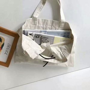 LILA Fashion Design Ribbon Handle Hobo Casual Cute Girl Teenage Ladies Shopping Eco-friendly Durable Canvas Tote Bag - Product Image 5