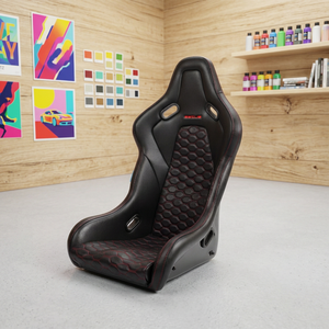 Lightweight Fantom FRP PU Leather Motorsport Full Bucket <b>Seat</b> Shell PU Upholstery | Exported Malaysia | SSCUS FTM-PU - Product Image 1