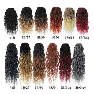 Extensiones de Cabello sintético <span class=keywords><strong>Afro</strong></span> para hombres, <span class=keywords><strong>trenzas</strong></span> suaves hechas a mano, baratas, de ganchillo - Product Image 5