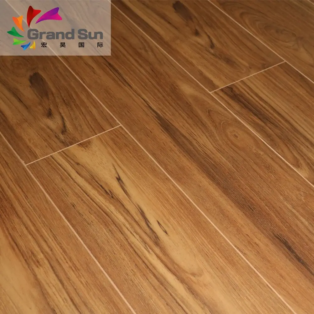 Couleur Simple stratifié 2216 Ac4 HDF Résistance À L'eau Parquet Avec Le Meilleur Prix