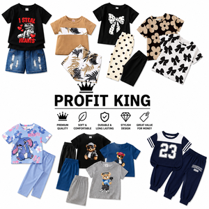 Conjuntos de Ropa de Verano para Niños, Mezcla Aleatoria de Algodón, Venta al Por Mayor de Ropa Infantil, Dos Piezas para Niños Pequeños, Liquidación de Fábrica, Venta al Por Mayor - Product Image 1