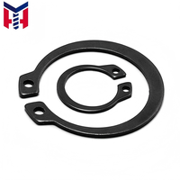 C-Type Shaft Circlip Bearing External Retaining Ring Steel Black Elastic Buckle 65Mn Manganese DIN Standard 12.9 Grade