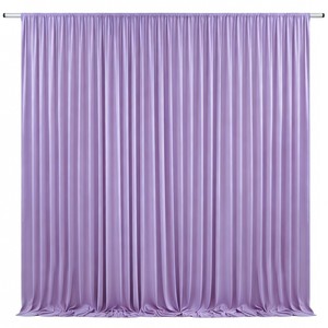 Maßgefertigte Bunte Milchseide Hintergrundvorhänge Mehrfarbige Doppelfalten-Kulisse Vorhang für Hochzeitsdekoration Party Event - Product Image 4