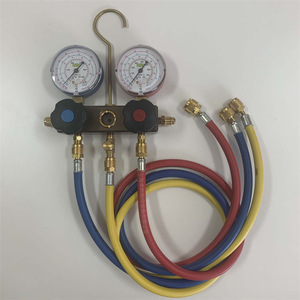 Manomètre double pour la recharge de réfrigérant Refco BM2-6-DS-R32 pour climatiseurs et réfrigérateurs R32 et R410A - Product Image 1