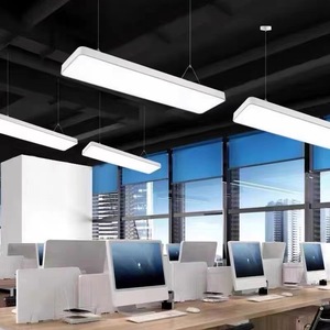 Lámpara de Escritorio LED, Lámpara Colgante para Oficina, Gimnasio, Centro Comercial, Lámpara de Tira Comercial, Lámpara de Tira de Tubo Cuadrado, Lámpara de Araña para Aula - Product Image 4