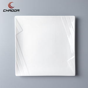 ChaoDa-el mejor plato de cena de cerámica de 8-12 pulgadas, <span class=keywords><strong>platos</strong></span> de <span class=keywords><strong>porcelana</strong></span> resistentes para restaurante, Plato cuadrado de cerámica - Product Image 3