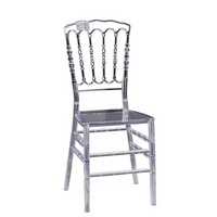 Chaises Napoléon transparentes en résine plastique empilables pour événements extérieurs et mariages – Vente en gros